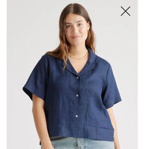 QUINCE EUROPEAN LINEN RELAXED FIT CASUAL CLASSIC LOOK EVERYDAY SHIRT SZ. XL